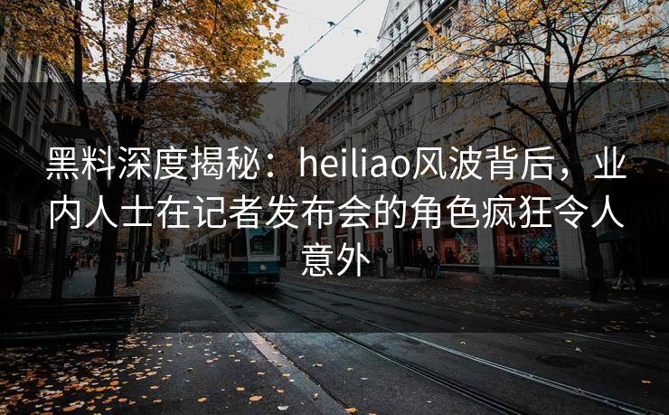 黑料深度揭秘：heiliao风波背后，业内人士在记者发布会的角色疯狂令人意外